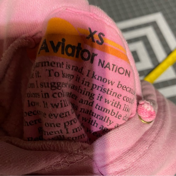 Aviator Nation Pink North Shore Oahu Hoodie XS - Picture 9 of 9